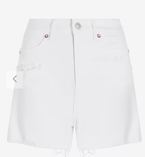 High Waist white shorts